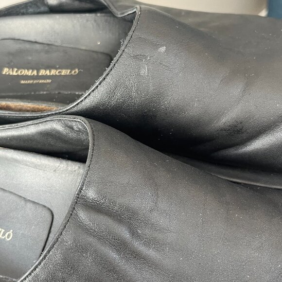 PALOMA BARCELÓ Women's Daga Platform Clogs Fashion Luxury Black Size 39 - Picture 5 of 9